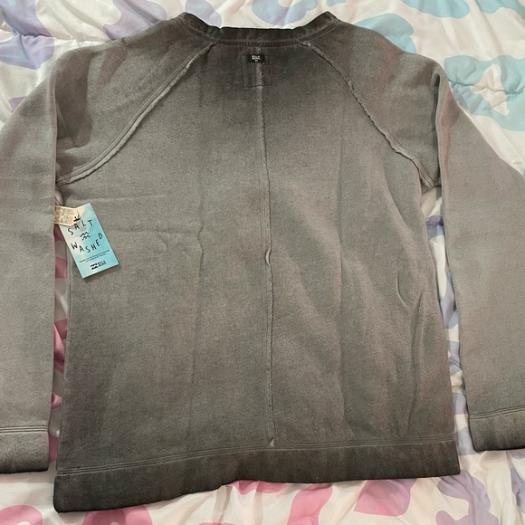 Billabong black salt washed one of a kind sweatshirt - Picture 2 of 7